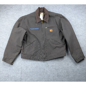 Carhartt Detroit Jacket Mens Medium J97 BLK Blanket Lined Vintage Work Wear 90s